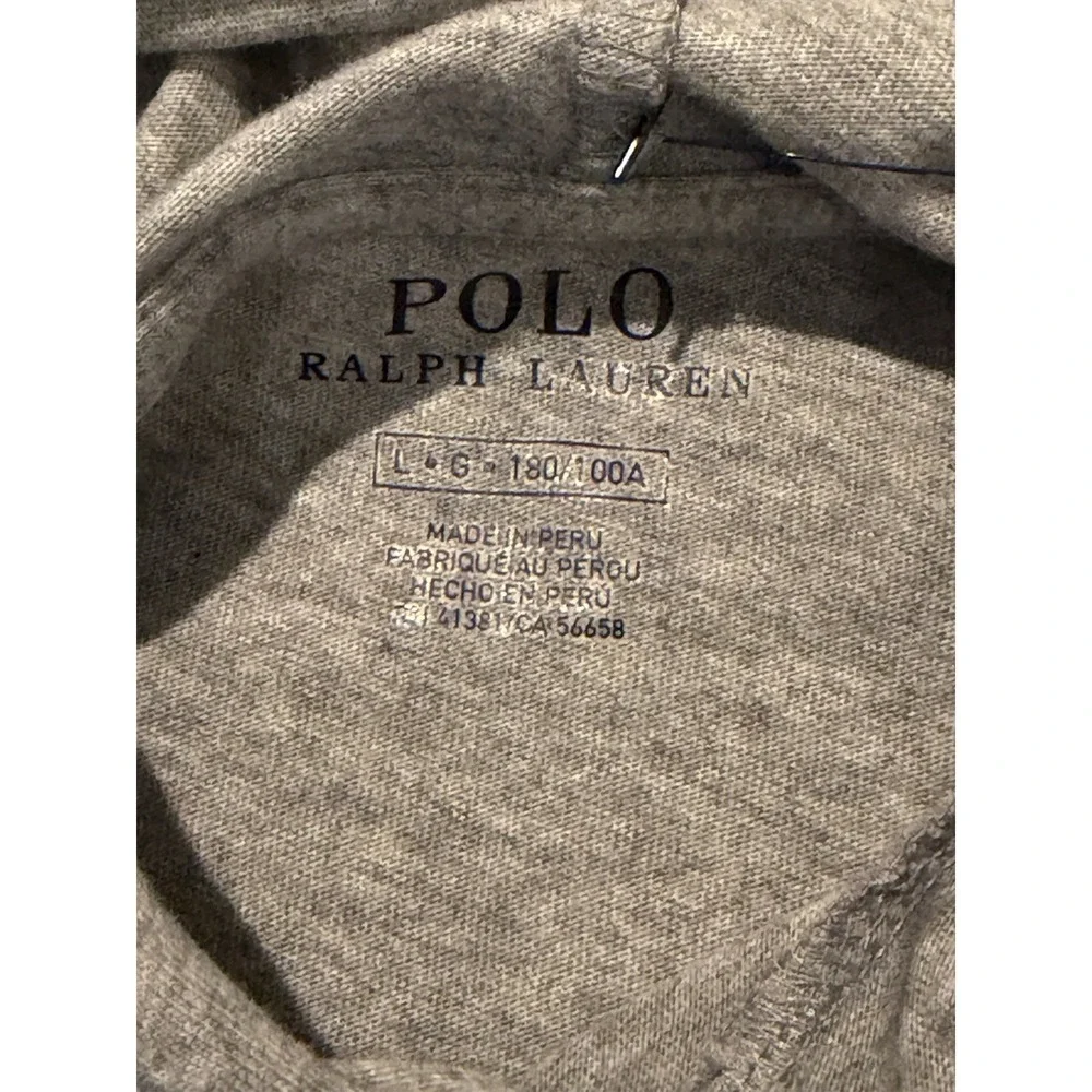 Polo Ralph Lauren Lightweight Pullover Hoodie Grey HTR Men's Size Large NWT